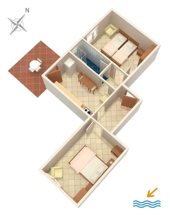 Apartment Zaglav 878A Exterior foto